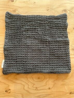 Grey Waffle Weave Decorative Pillow Cover - Home Accents